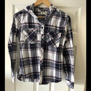Ardene Button Down Plaid Shirt